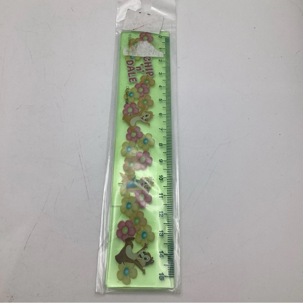 Tokyo Disney Parks Ruler 15cm Chip N Dale NIP Japan Vintage